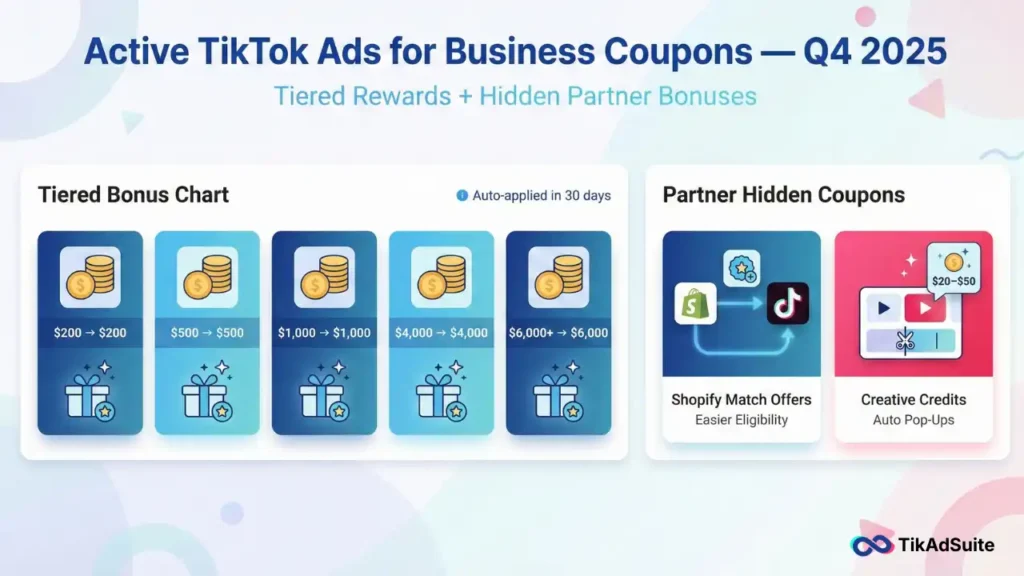 Active TikTok Ads for Business Coupons