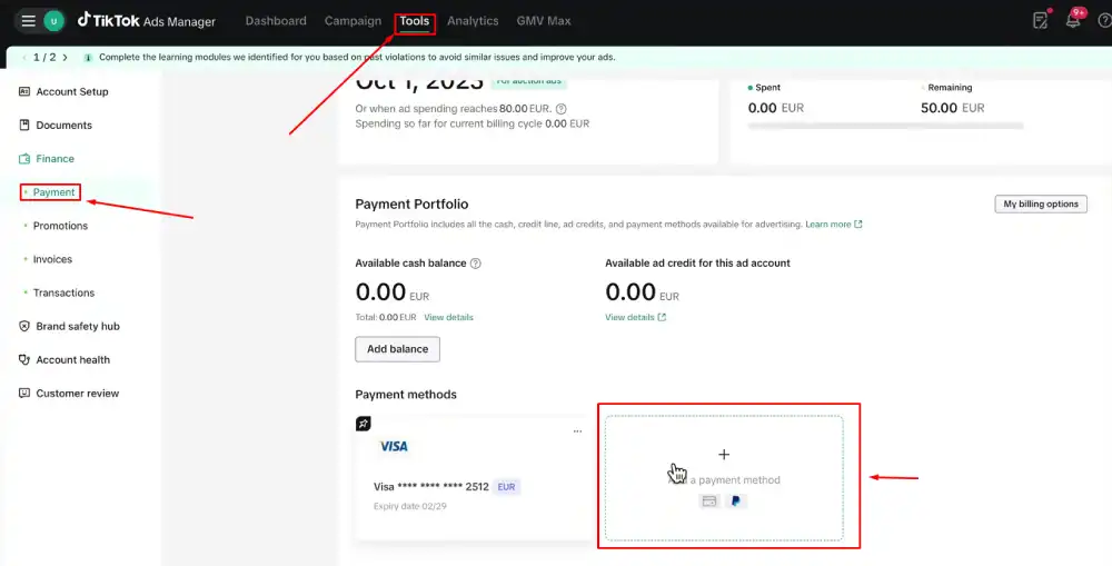 Set up your billing