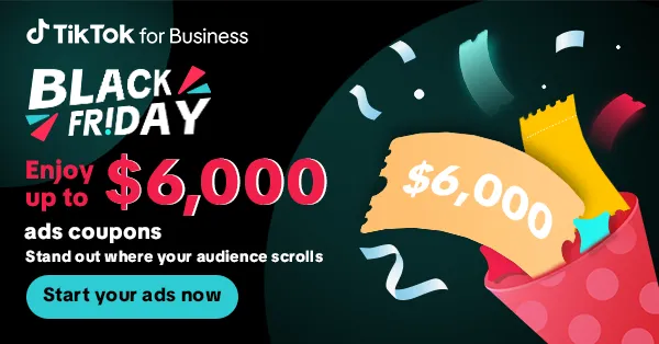 TikTok Black Friday and Cyber Monday Coupon