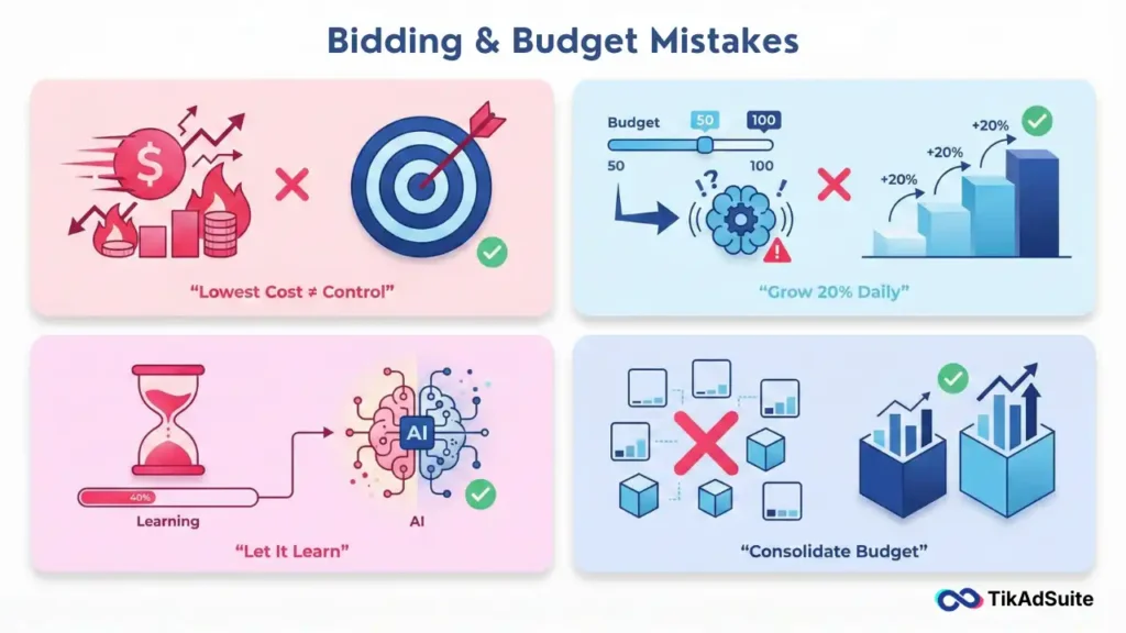 TikTok Ads Bidding & Budget Mistakes