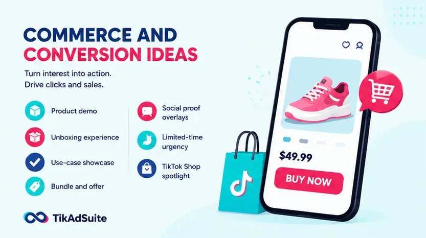 Commerce and conversion ideas