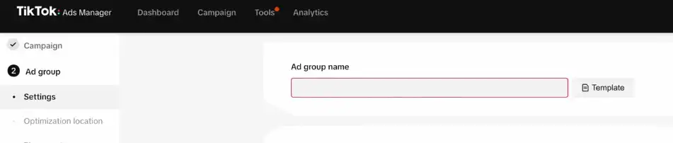 Create your Ad Group