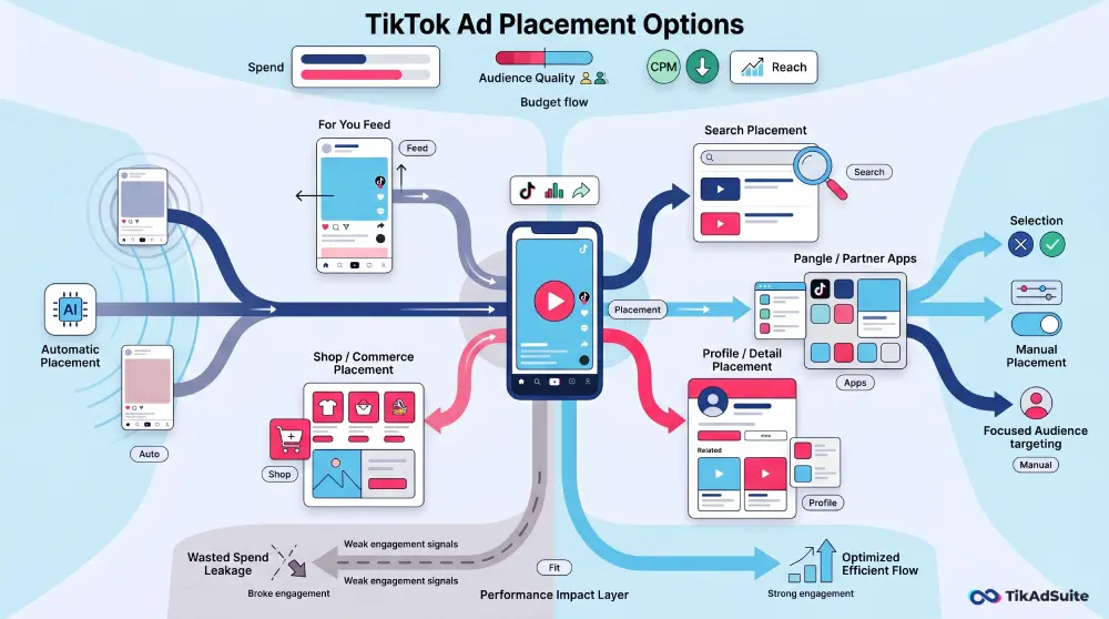 TikTok Ad Placement Options