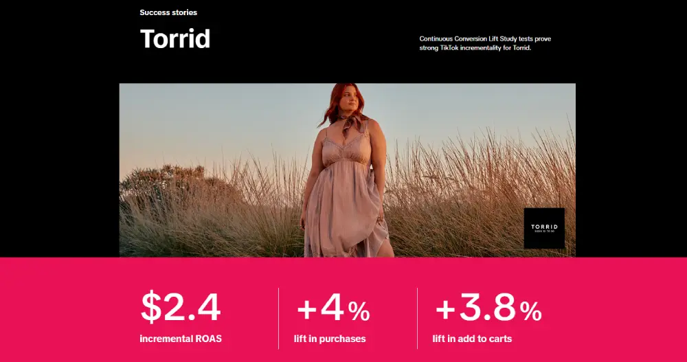 TikTok Torrid Case Study