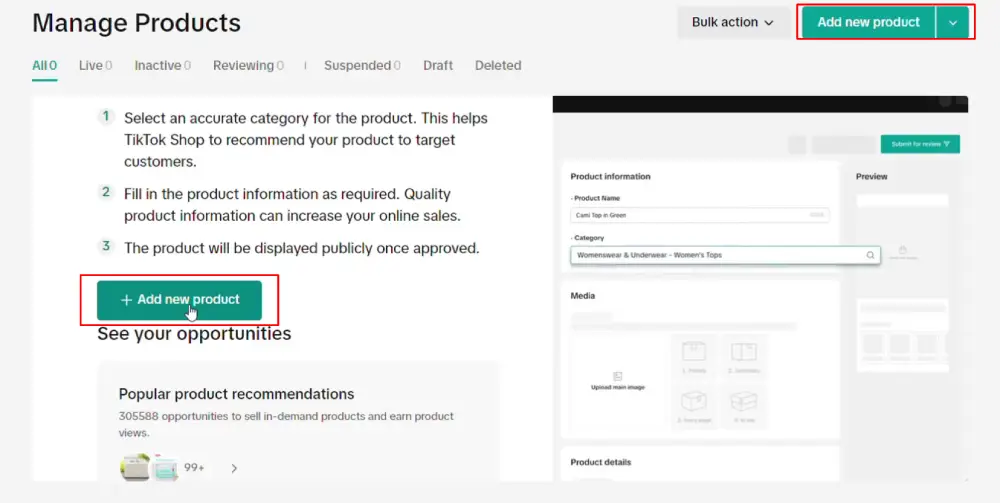 Add Products to Your TikTok Shop