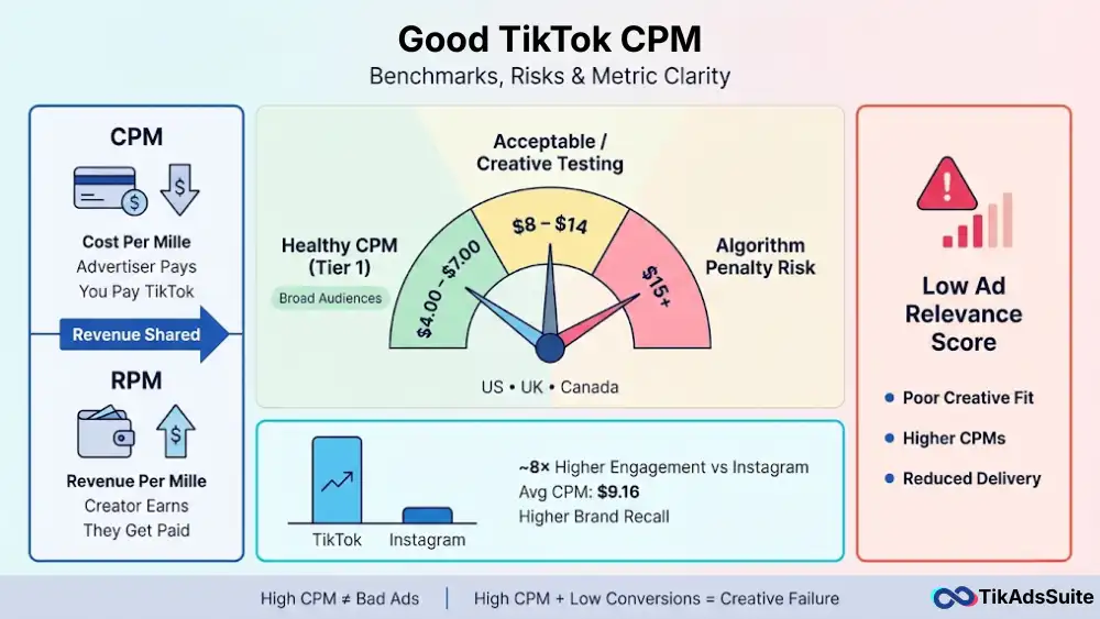 TikTok CPM Rates 2026: Benchmark Costs by Industry