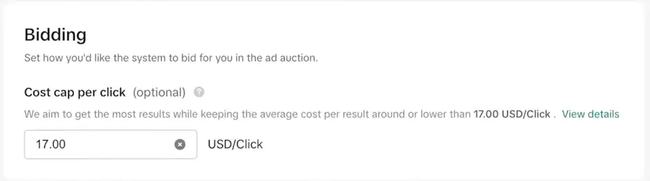 Set your bids