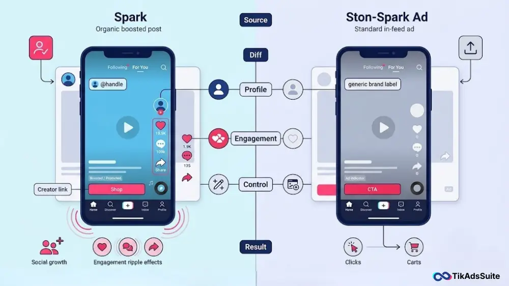 Spark Ads vs Non-Spark Ads