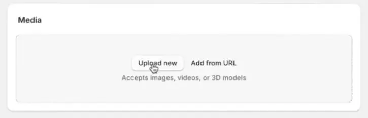 Upload product images