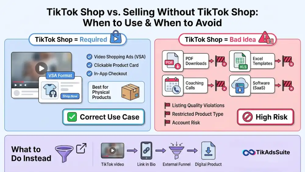 TikTok Shop vs. Selling Without TikTok Shop